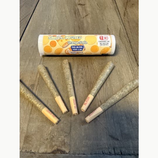 Simply Edibles - Orange Soda 5pk - 1gram pre Rolls - 1