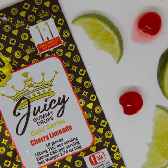 Pharmicated - Juicy - Cherry Limeade 1000mg Gold Series 1:1 THC/CBD - 1