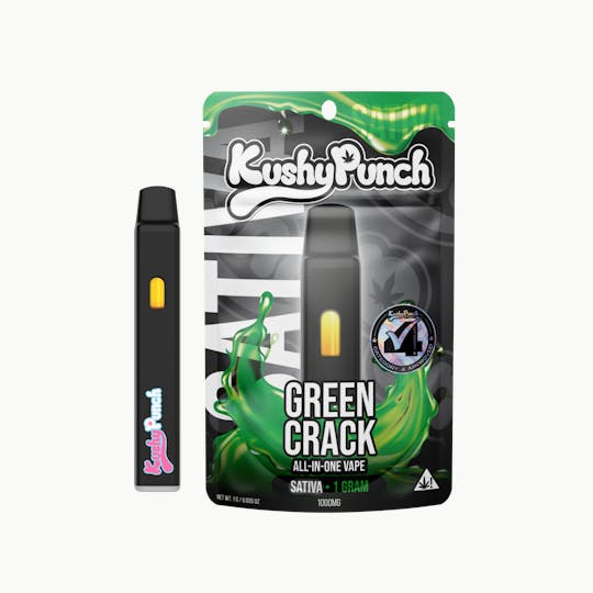 Kushy Punch - 1G Kushy Punch Vape - Green Crack - 1