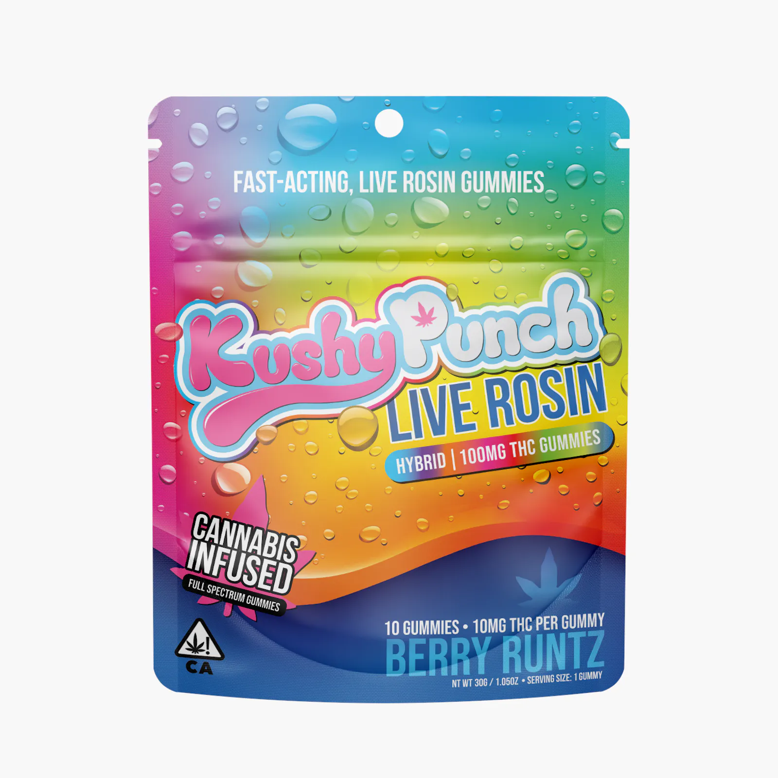 Live Rosin Berry Runtz Gummies 100MG (HYBRID)