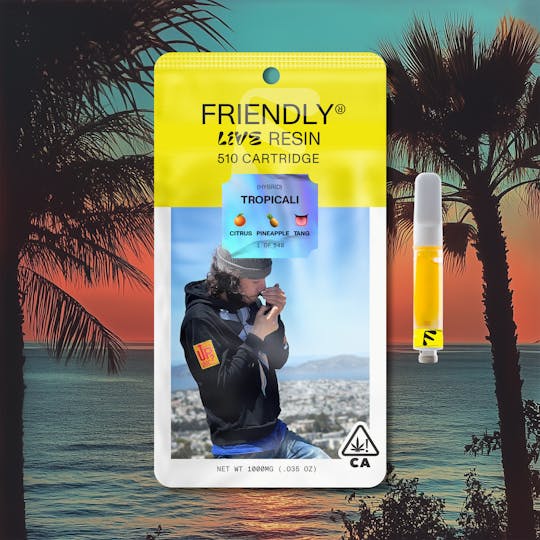 Friendly Brand - Tropicali 1g Live Resin Cartridge - 1