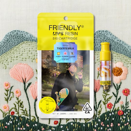 Friendly Brand - Tiger's Milk 1g Live Resin Cartridge - 1