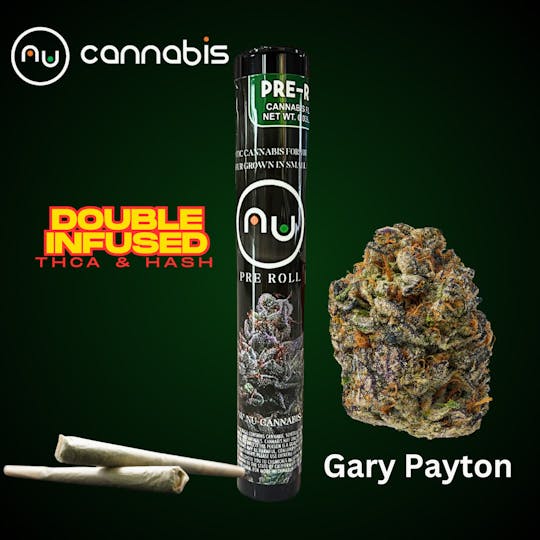 Nu Cannabis Brand - NuCannabis - Gary Payton 2 Pack - THCA/HASH PRE ROLL INFUSED - 1