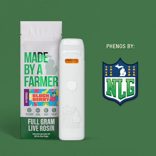 Made By A Farmer - Live Rosin 1G Vape - Blockberry - 1