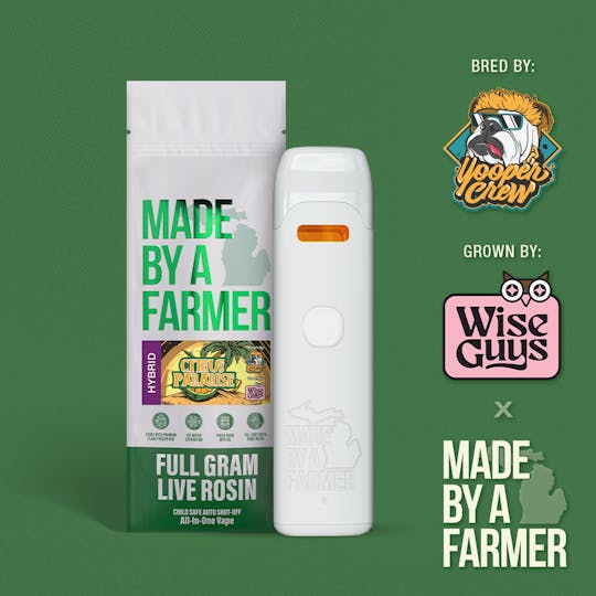 Made By A Farmer - Live Rosin 1G Vape - Citrus Paradise - 1