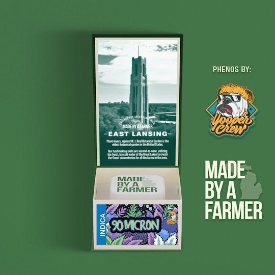 Made By A Farmer - 90 Micron - 1G Live Hash Rosin x Yooper Crew - 1