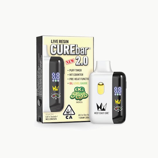 West Coast Cure - OG Kush - 1G AIO Live Resin CUREbar 2.0 - 1