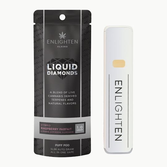 Enlighten - Raspberry Parfait Liquid Diamond Puff Pod - 1g - 1