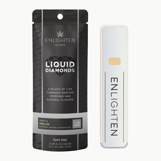 Enlighten - Melon Liquid Diamond Puff Pod - 1g - 1