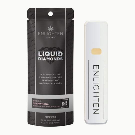 Enlighten - Strawnana Liquid Diamond Puff Pod - .5g - 1