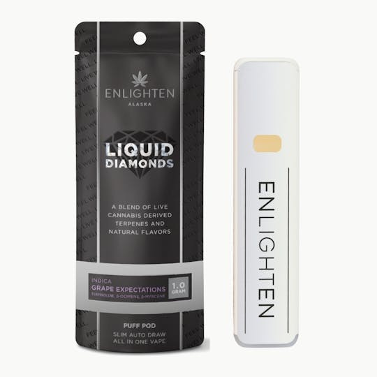 Enlighten - Grape Expectations Liquid Diamond Puff Pod - 1g - 1