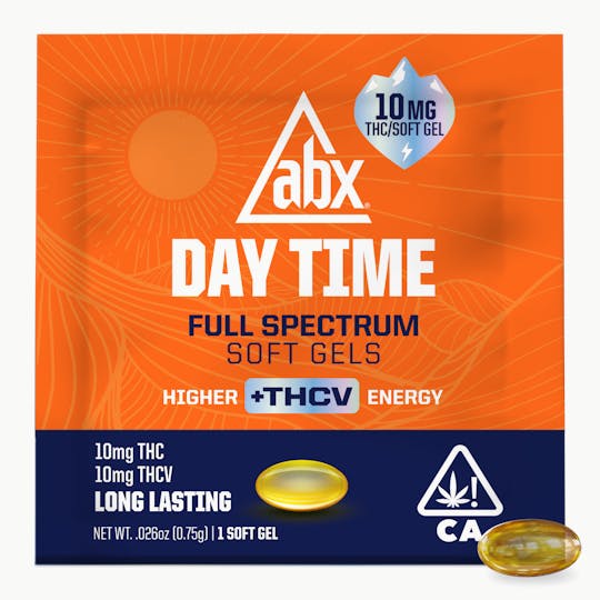 ABX / absoluteXtracts - ABX Day Time - 10mg THC + 10mg THCV Soft Gels - 1ct - 1