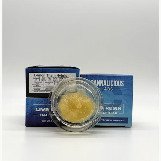 Cannalicious Labs - Lemon Thai Live Resin - Hybrid - 1