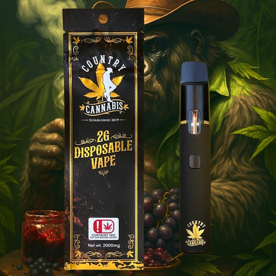 Country Cannabis - Dankberry Jam | Disposable Vape | 2G - 1