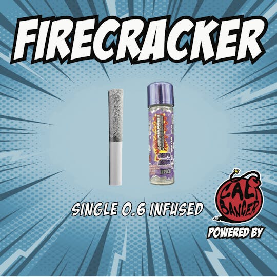 Firecracker by Cali Banger - Firecracker Infused Pre Roll Grape Krush - 0.6 G - 1