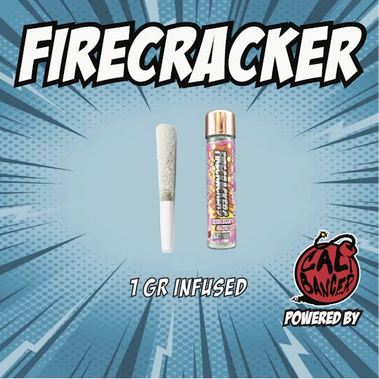 Firecracker by Cali Banger - Firecracker Infused Pre Roll Raspberry Cough 1 Gr - 1