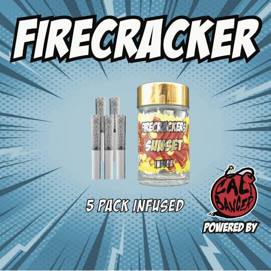 Firecracker by Cali Banger - Firecracker Infused Pre Roll Sunset 5 x 0.6 - 3 Gr - 1
