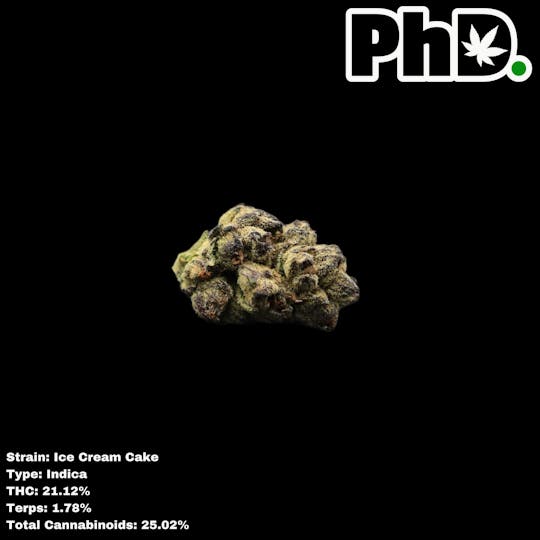 Pharmicated - PhD Indoor Flower - Ice Cream Cake (448 Grams) (I) - 1