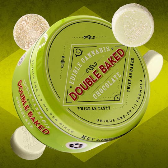 northeast alternatives - Double Baked | CBD:D9 Key Lime Pie Cheesecake Chocolates | 20pk - 1