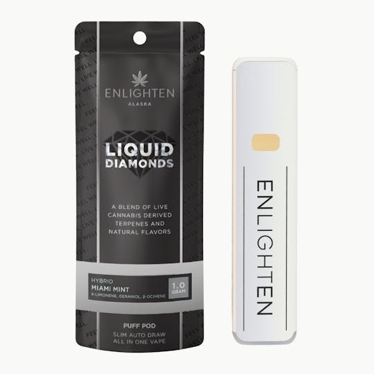 Enlighten - Miami Mint Liquid Diamond Puff Pod - 1g - 1
