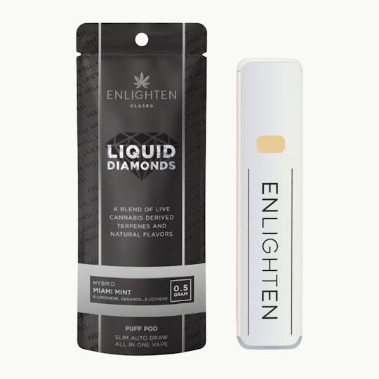 Enlighten - Miami Mint Liquid Diamond Puff Pod - .5g - 1
