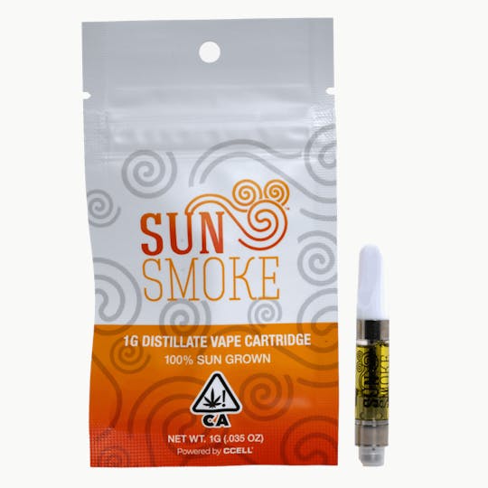 SunSmoke - SunSmoke 1g Distillate Vape Cart - King Louie XIII OG (I) - 1