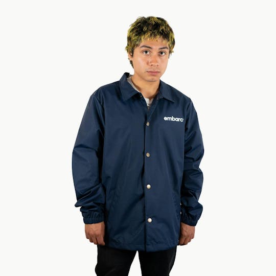 Embarc Brand - L EMBARC COACH JACKET NAVY - 1