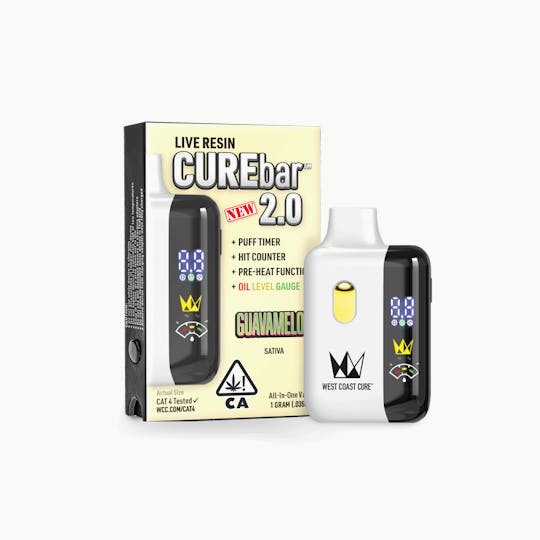 West Coast Cure - Guavamelon - 1G AIO Live Resin CUREbar 2.0 - 1