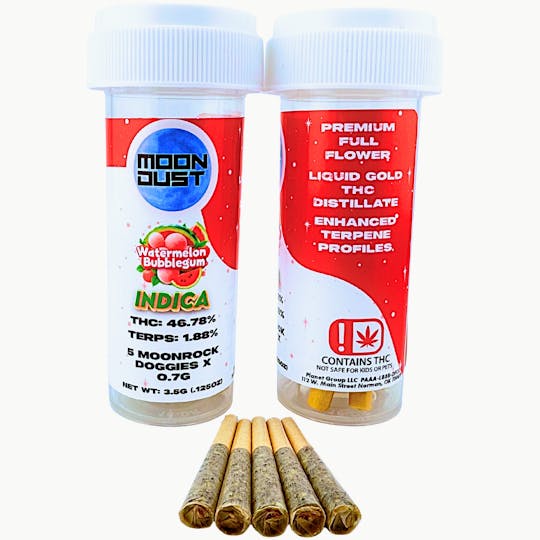 MOON DUST - 3.5G MOONROCK DOGGIES - WATERMELON BUBBLEGUM - 1