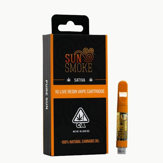 SunSmoke - SunSmoke 1g Live Resin Vape - Rainbow Lemon Haze - 1