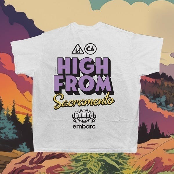 Embarc Brand - EMBARC - HIGH FROM SACRAMENTO PREMIUM T-SHIRT VINTAGE WHITE [XL] - 1