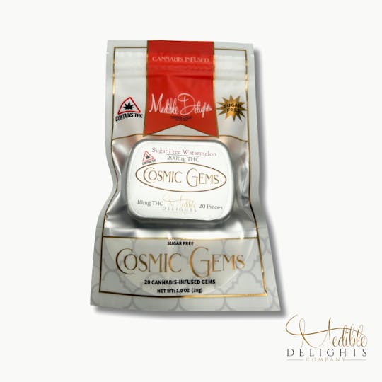 Medible Delights - Sugar Free Watermelon Cosmic Gems (Sativa)(vegan) - 1