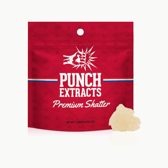 Punch Edibles & Extracts - Rainbow Runtz BHO Shatter (1g) - 1
