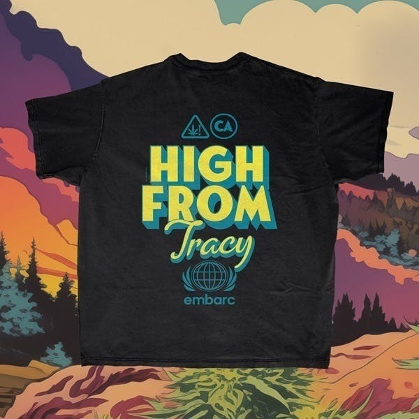 Embarc Brand - EMBARC - HIGH FROM TRACY PREMIUM T-SHIRT SHORT SLEEVE VINTAGE BLACK [XL] - 1