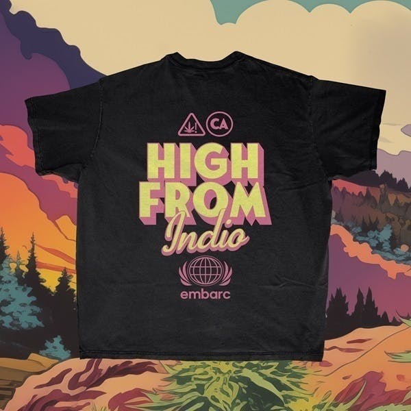 Embarc Brand - EMBARC - HIGH FROM INDIO PREMIUM T-SHIRT SHORT SLEEVE VINTAGE BLACK [S] - 1