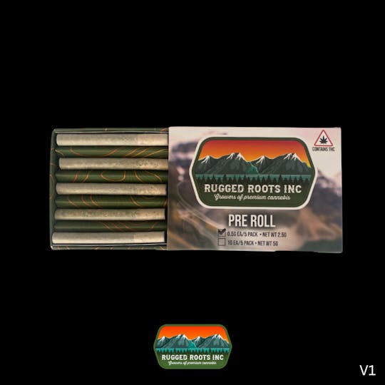 Rugged Roots - Rugged Roots | Bahama Mama 0.5g Pre Roll 5 Pack 2.5g - 1