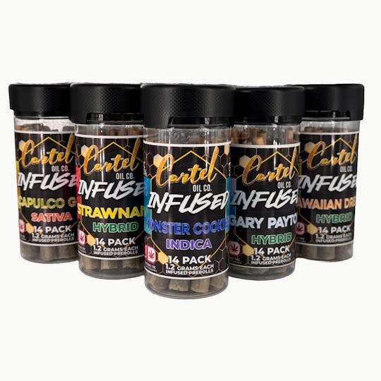 Cartel Oil Co - Infused Pre-Roll Bundle | Sativa | Sonic Screwdriver | 16.8g - 1