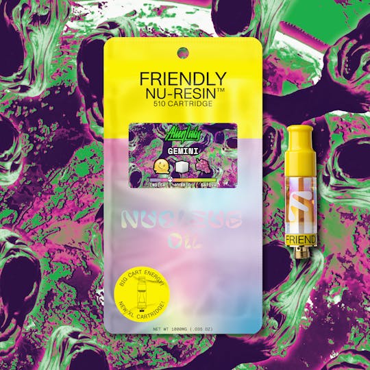 Friendly Brand - Friendly Brand x Alien Labs - Gemini - 1g Nucleus Cured Resin 510 Cart - 1