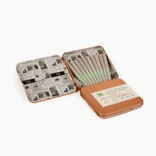 Ruby Farms - Blueberry DJ Cut | Hash Infused Doobies | 10 Count | 5G - 1