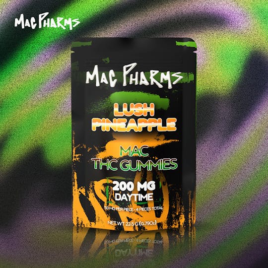 Mac Pharms - Lush Pineapple 200mg Daytime Gummies - 1
