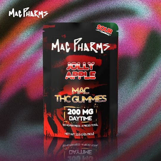 Mac Pharms - Sour Jolly Apple 200mg Daytime Gummies - 1