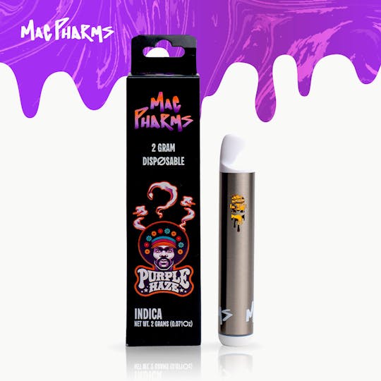 Mac Pharms - Purple Haze - 2g Disposable Vape Pen - 1