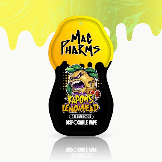 Mac Pharms - Kapows Lemonhead - .5g Hash Rosin Disposable Vape Pen - 1