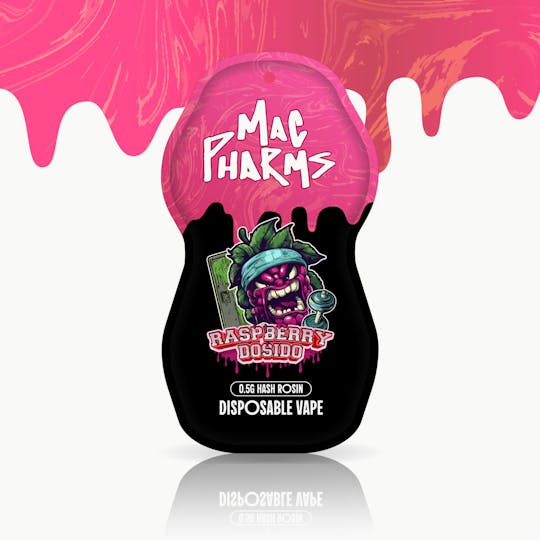 Mac Pharms - Raspberry Dosido - .5g Hash Rosin Disposable Vape Pen. - 1