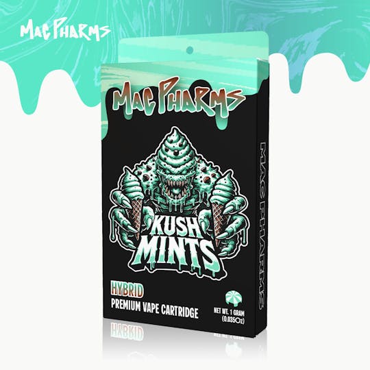 Mac Pharms - Kush Mints - 1g Vape Cart - 1