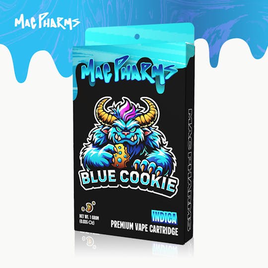 Mac Pharms - Blue Cookie - 1g Vape Cart - 1