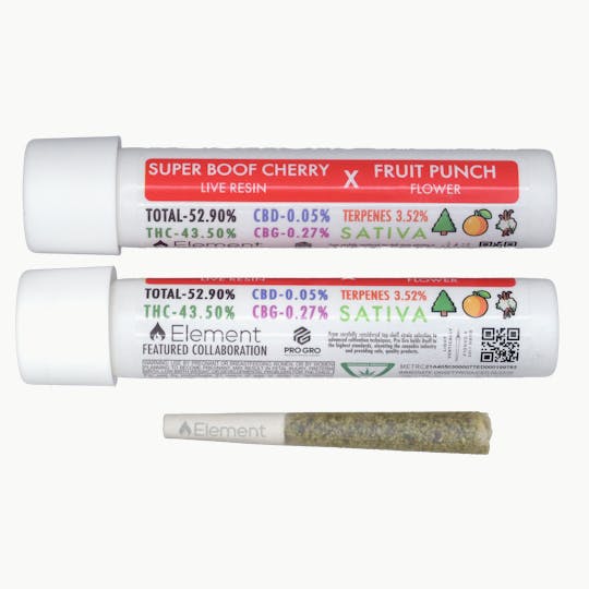Element - Element Live Resin Joint 1g - Fruit Punch x Super Boof Cherry - 1