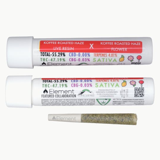 Element - Element Live Resin Joint 1g - Koffee Roasted Haze - 1