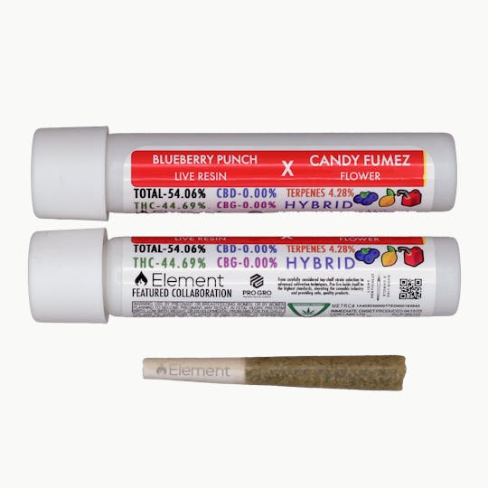Element - Element Live Resin Joint 1g- Candy Fumez x Blueberry Punch - 1