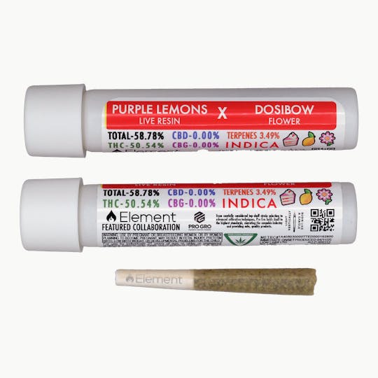 Element - Element Live Resin Joint 1g- Dosibow x Purple Lemons - 1